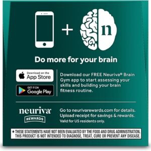 NEURIVA Ultra Decaffeinated Clinically Tested Nootropic Brain Supplement for Mental Alertness, Memory, Focus & Concentration, Cognivive, Neurofactor, Phosphatidylserine, Vitamins B6 B12, 60 Capsules - Image 17