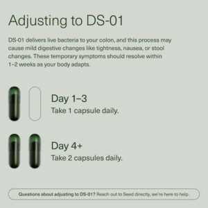 Seed DS-01 Daily Synbiotic - Prebiotic and Probiotic for Women & Men - Digestive Health, Gut Health, Immune Support, Bloating & Constipation Relief - Vegan & Shelf-Stable - 60 Capsules (30-Day Supply) - Image 5