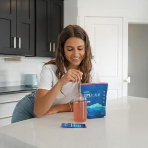 Supercalm Powdered Drink Mix, Raspberry Lemonade, L Theanine, Ksm-66 Ashwagandha, Magnesium Glycinate, Vitamin D 3, Supplements for Relaxation & Focus, No Sugar, Non GMO, On The Go, 20 Ct - Image 7