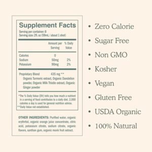 for Your Liver Cleanse Detox & Repair, Organic Milk Thistle Supplement with Turmeric, Dandelion, Ginger, and Orange, Promotes Optimal Liver Function,16oz Bottle, 3 Pack (3 Weeks Supply) - Image 7