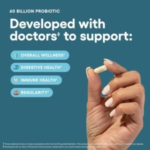 Physician's Choice Probiotics 60 Billion CFU - 10 Strains + Organic Prebiotics - Immune, Digestive & Gut Health - Supports Occasional Constipation, Diarrhea, Gas & Bloating - for Women & Men - 30ct - Image 4