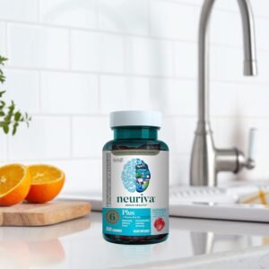NEURIVA Plus Brain Supplement for Memory,Focus & Concentration+Cognitive Function with Vitamins B6 & B12 and Clinically Tested Nootropics Phosphatidylserine and Neurofactor,50ct Strawberry Gummies - Image 16