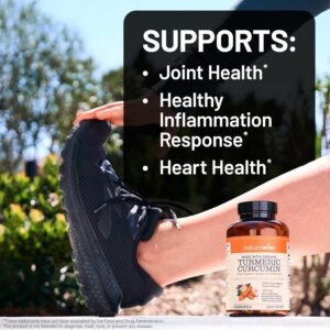 NatureWise Curcumin Turmeric 2250mg - 95% Curcuminoids & BioPerine Black Pepper Extract for Advanced Absorption - Daily Joint and Immune Health Support - Vegan, Non-GMO, 90 Count[30-Day Supply] - Image 5