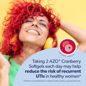 AZO Cranberry Supplement, Made with Concentrated Whole Fruit Cranberry Powder to Help Cleanse and Protect the Urinary Tract*, Sugar Free Cranberry Pills, Non-GMO, 100 Softgels - Image 7
