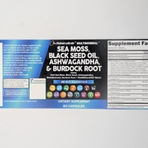 Clean Nutraceuticals Sea Moss Black Seed Oil Ashwagandha Turmeric Bladderwrack Burdock & Vitamin C Vitamin D3 with Elderberry Manuka Dandelion Yellow Dock Iodine Chlorophyll ACV - Image 10