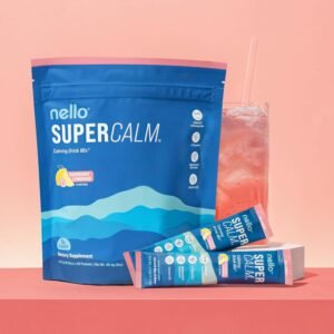 Supercalm Powdered Drink Mix, Raspberry Lemonade, L Theanine, Ksm-66 Ashwagandha, Magnesium Glycinate, Vitamin D 3, Supplements for Relaxation & Focus, No Sugar, Non GMO, On The Go, 20 Ct - Image 6