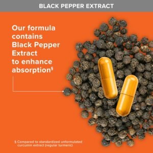 Qunol Turmeric Curcumin with Black Pepper & Ginger, 2400mg Turmeric Extract with 95% Curcuminoids, Extra Strength Supplement, Enhanced Absorption, Joint Support Supplement, 105 Count - Image 9