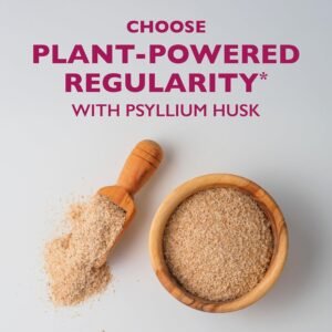 Metamucil 4-in-1 Daily Fiber Supplement, Psyllium Husk Powder for Digestive Health, Sugar-Free Fiber Supplement, Orange, Naturally Sourced Psyllium Husk Powder, 180 teaspoons - Image 5