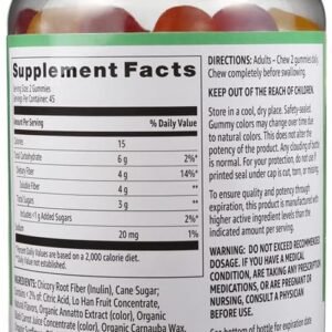 Amazon Basics Fiber Gummies for Digestive Health and Regularity, Orange, Lemon & Strawberry Flavors, 90 Count, Pack of 1 (Previously Solimo) - Image 3