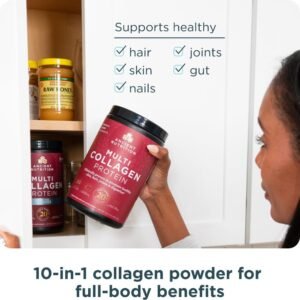 Ancient Nutrition Collagen Powder Protein with Probiotics, Unflavored Multi Collagen Protein with Vitamin C, 45 Servings, Hydrolyzed Collagen Peptides Supports Skin and Nails, Gut Health, 16oz - Image 7