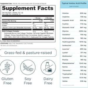 Ancient Nutrition Collagen Powder Protein with Probiotics, Unflavored Multi Collagen Protein with Vitamin C, 45 Servings, Hydrolyzed Collagen Peptides Supports Skin and Nails, Gut Health, 16oz - Image 8