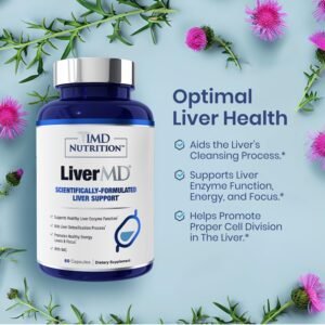 1MD Nutrition LiverMD - Liver Support Supplement | Siliphos Milk Thistle Extract & NAC - Supports Healthy Energy, Immunity & Overall Health - Liver Cleanse & Support | 60 Capsules - Image 4
