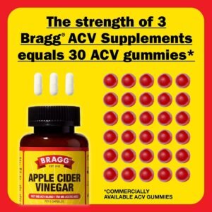 Bragg Apple Cider Vinegar Capsules with Vitamin D and Zinc - 90 Capsules - Supports The Immune System - Image 5