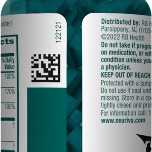 NEURIVA Plus Brain Supplement for Memory and Focus Clinically Tested Nootropics for Concentration for Mental Clarity, Cognitive Enhancement Vitamins B6, B12, Phosphatidylserine 30 Capsules - Image 22