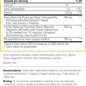 Integrative Therapeutics - Cortisol Manager - Supplement with Ashwagandha and L-Theanine - Supports Relaxation & Calm* - 30 Tablets - Image 3