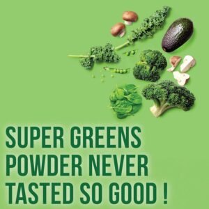 COUNTRY FARMS Organic Super Greens Natural Flavor, 50 Organic Super Foods, Packed with Fiber, USDA Organic Drink Mix, Fruits, Vegetables, Mushrooms & Probiotics, Supports Energy, 6g Fiber - Image 8