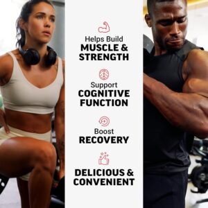 Force Factor Creatine Monohydrate Gummies, 5g Dose for Men & Women to Support Muscle, Strength, Recovery, Cognitive Health & Memory, Mixed Berry, 150 Gummies - Image 3