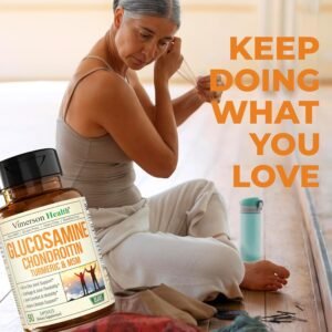 Glucosamine Chondroitin MSM and Turmeric Supplement - Joint Support Supplement for Women & Men with Boswellia & Glucosamine Sulfate 1500 mg. Used for Cartilage & Joint Health & Flexibility 90 Capsules - Image 10