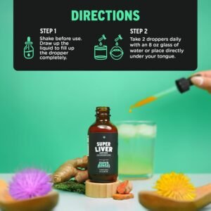 Super Liver Support with Milk Thistle - All Natural Liver Cleanse Detox & Repair Aid - Doctor-Formulated Liver Supplement - Liquid Herbal Supplements for Liver Health - 1 Month Supply - Image 3