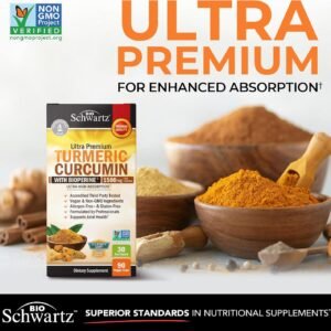 Turmeric Curcumin with Black Pepper Extract 1500mg - High Absorption Ultra Potent Turmeric Supplement with 95% Curcuminoids and BioPerine - Non GMO Tumeric Capsules for Joint Support - 90 Capsules - Image 3