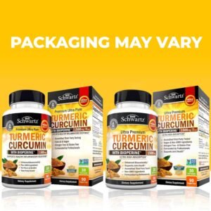 Turmeric Curcumin with Black Pepper Extract 1500mg - High Absorption Ultra Potent Turmeric Supplement with 95% Curcuminoids and BioPerine - Non GMO Tumeric Capsules for Joint Support - 90 Capsules - Image 6