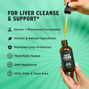 Super Liver Support with Milk Thistle - All Natural Liver Cleanse Detox & Repair Aid - Doctor-Formulated Liver Supplement - Liquid Herbal Supplements for Liver Health - 1 Month Supply - Image 4