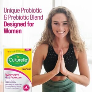 Culturelle 4-in-1 Probiotics for Women, Daily Probiotic & Prebiotic Supplement to Support Vaginal Health, Digestive Health, Immune Health, Occasional Diarrhea, Gas & Bloating Relief, Non-GMO, 30 Count - Image 9